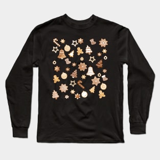 Christmas Cookies Pattern Long Sleeve T-Shirt